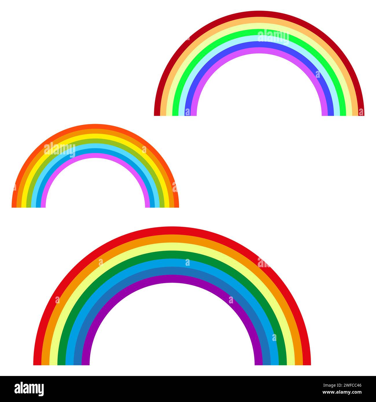 Rainbow arc shape Stock Vector Images - Page 2 - Alamy