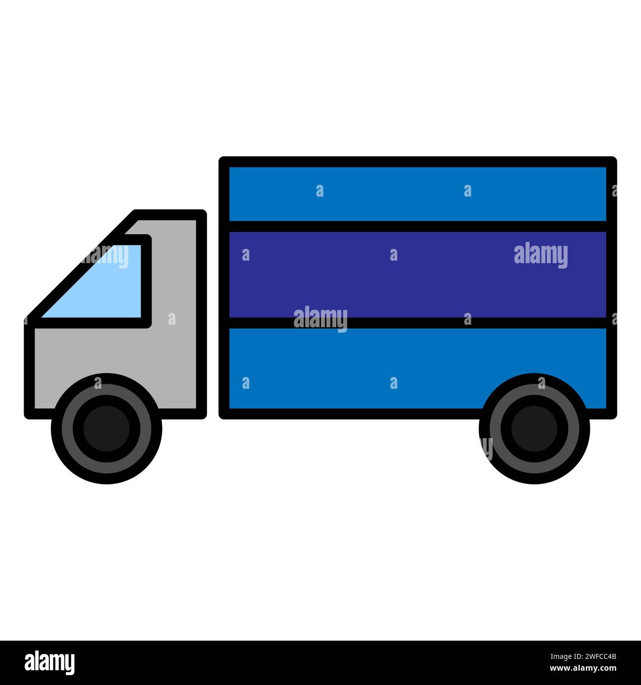 Freight car. Courier service delivery. Courier logo box delivery. Top