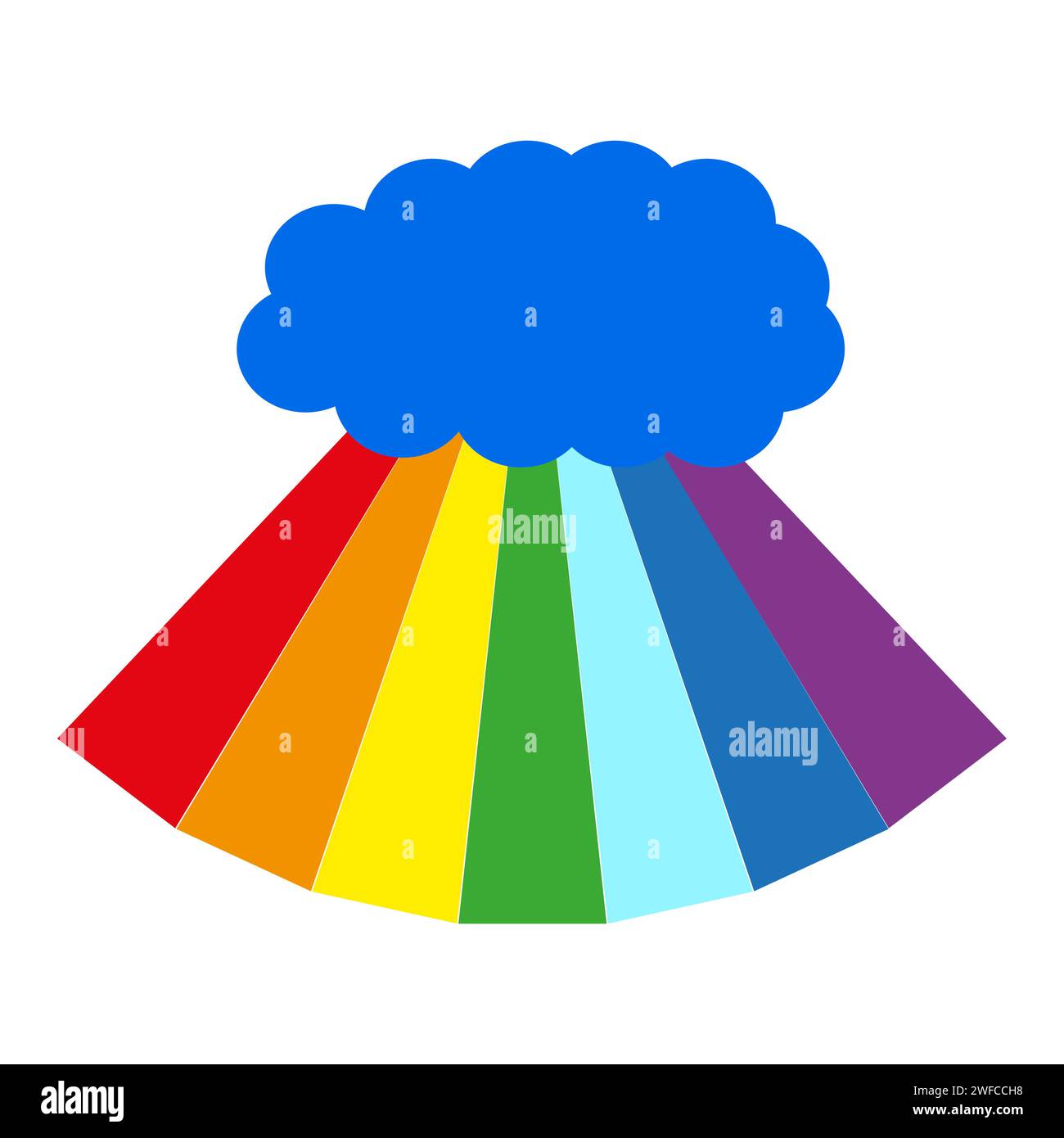 Retro multi colored rays clouds. Vector illustration. stock image. EPS ...