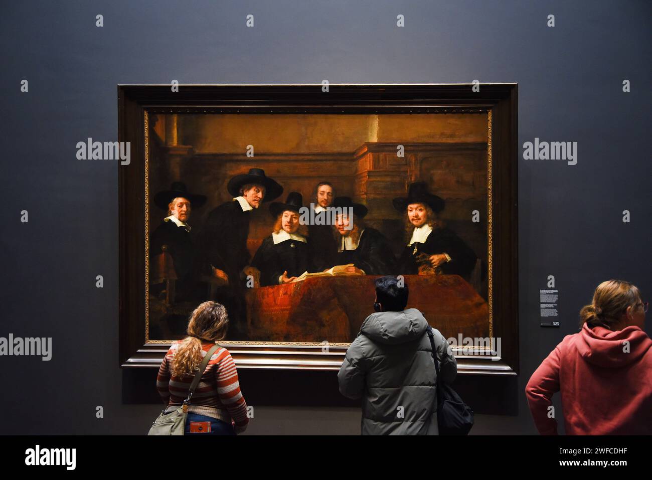Amsterdam, Netherlands. January 20, 2024. The famous paintings in the