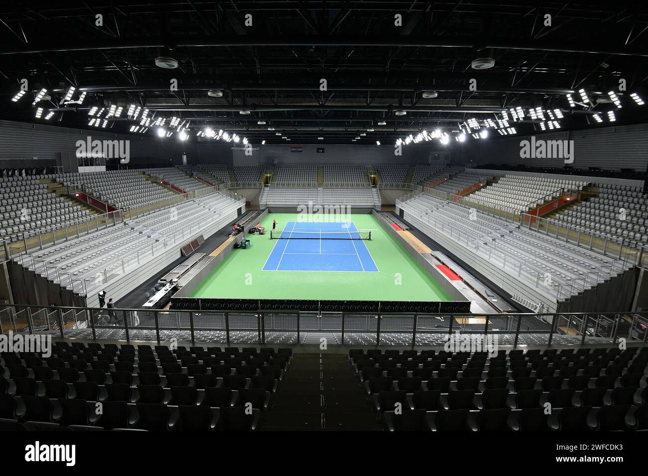 Varazdin, Croatia. 30th Jan, 2024. General view of Varazdin Arena on January 30, 2024, in