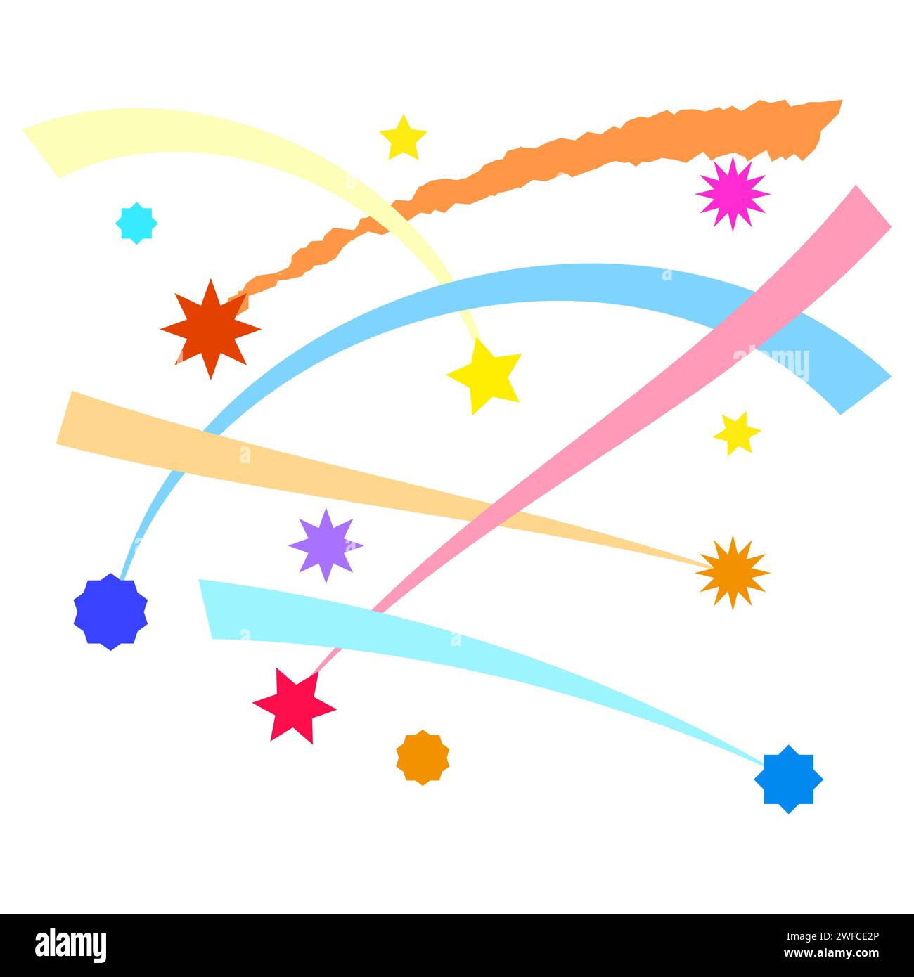 Falling stars vector vectors hi-res stock photography and images - Alamy