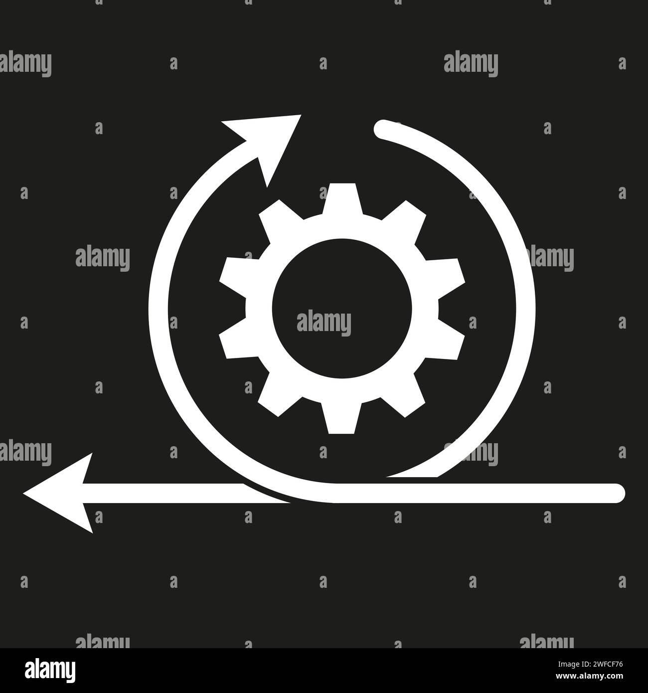 Continuous improvement icon vector vectors hi-res stock photography and ...