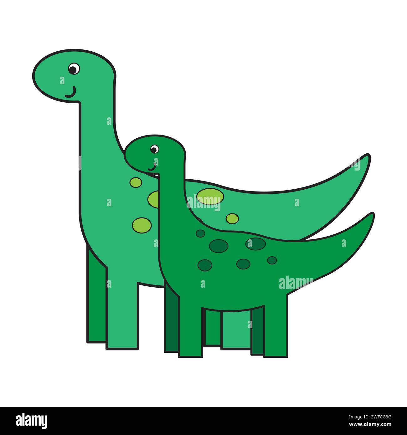 Cartoon happy mother baby dinosaur hi-res stock photography and images ...