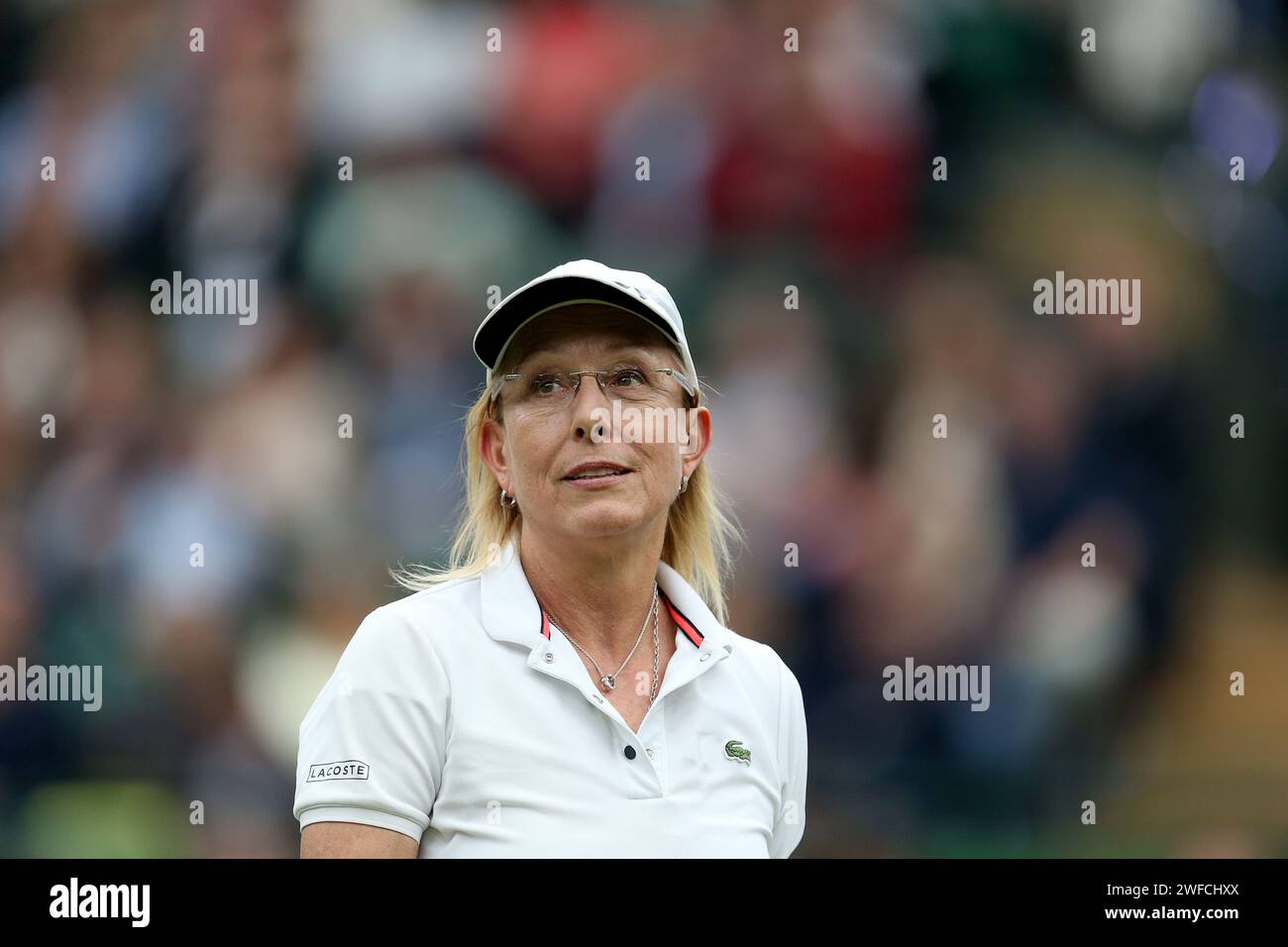 File photo dated 19-05-2019 of Martina Navratilova on No.1 court. Saudi Arabia’s ambassador to the United States has called comments from Martina Navratilova and Chris Evert over concerns around potentially hosting the WTA Finals in Riyadh “outdated stereotypes and western-centric views of our culture”. Issue date: Tuesday January 30, 2024. Stock Photo