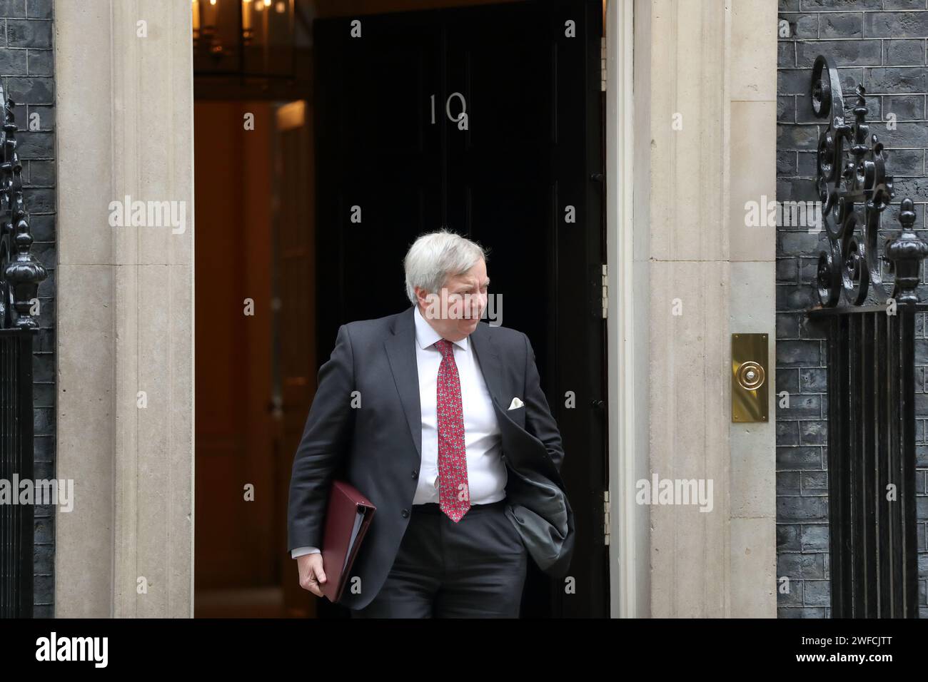 London, United Kingdom. 30th Jan, 2024. Lord True, Leader of the House of Lords leaves after the Cabinet Meeting. Credit: Uwe Deffner/Alamy Live News Stock Photo
