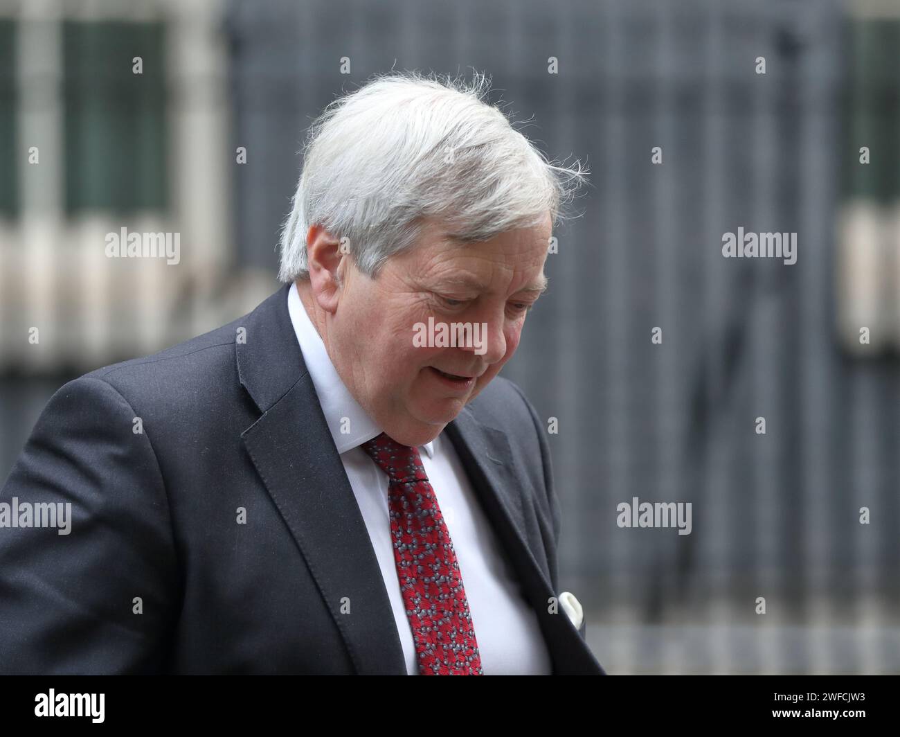 London, United Kingdom. 30th Jan, 2024. Lord True, Leader of the House of Lords leaves after the Cabinet Meeting. Credit: Uwe Deffner/Alamy Live News Stock Photo