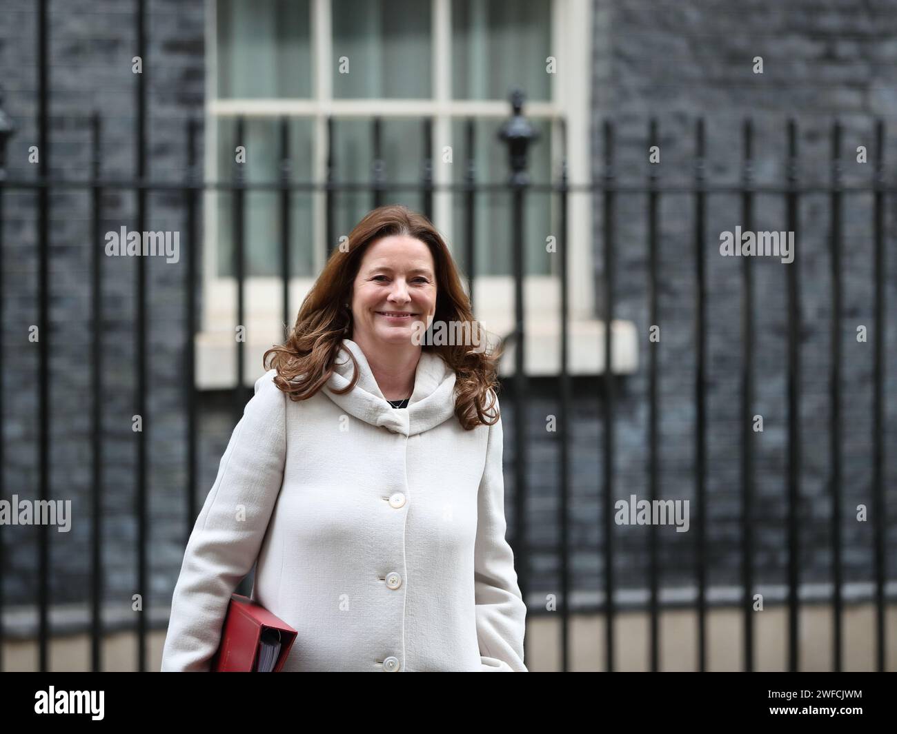 London, United Kingdom. 30th Jan, 2024. Gillian Keegan, Secretary of State for Education leaves after the Cabinet Meeting. Credit: Uwe Deffner/Alamy Live News Stock Photo