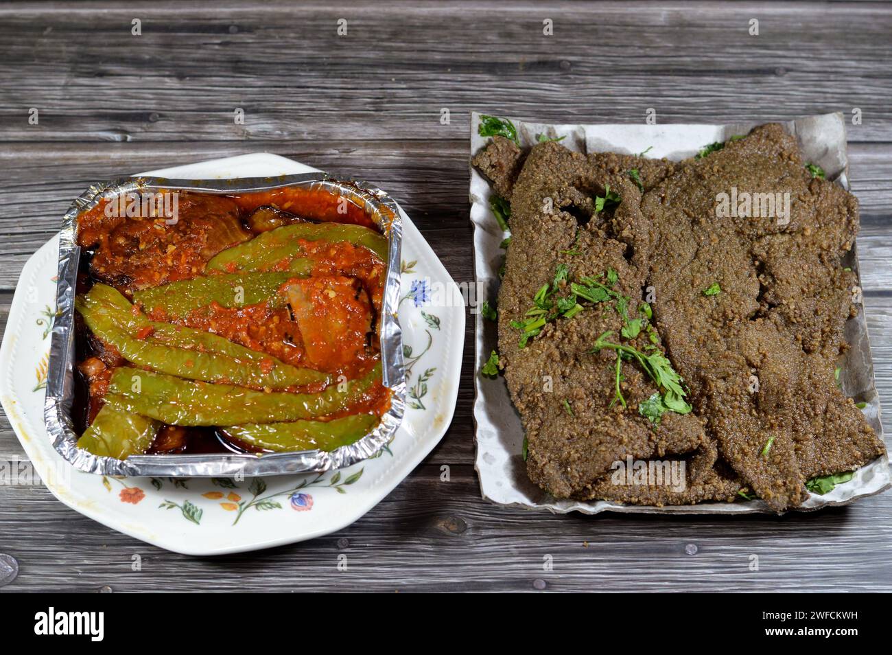 Arabic deep fried beef liver slices, beef liver covered with wheat bran
