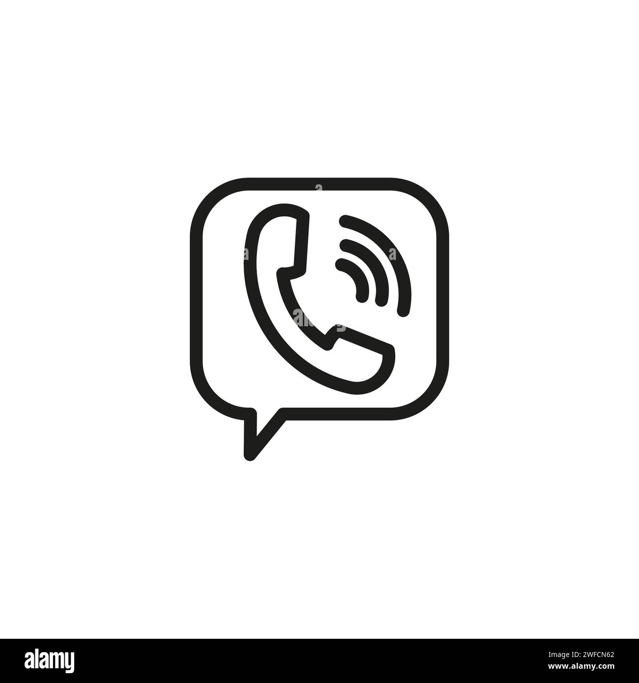 message handset icon. Chat message icon. Telephone sign. mobile app design. Vector illustration. Stock image. EPS 10. Stock Vector