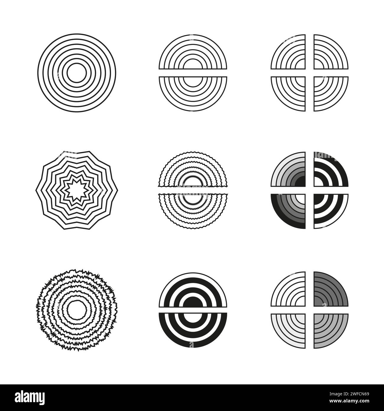 circle icons. Vector illustration. stock image. EPS 10 Stock Vector ...