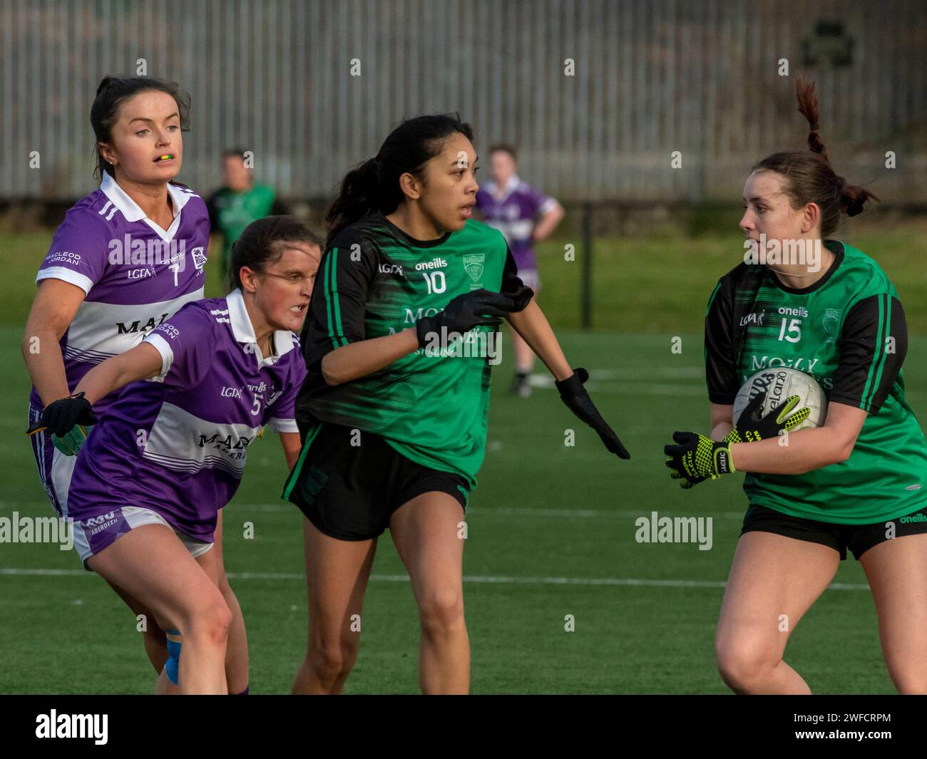 West Dunbartonshire, Scotland, UK. January 27th 2024: The Moynihan Cup Semi Final between Stirling University and Robert Gordon University. Stock Photo