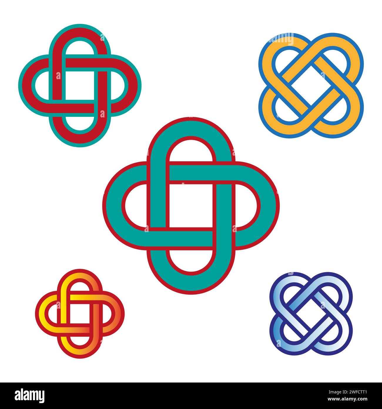 Celt square in abstract style. Design element. Geometric art. Vector illustration. stock image. EPS 10. Stock Vector