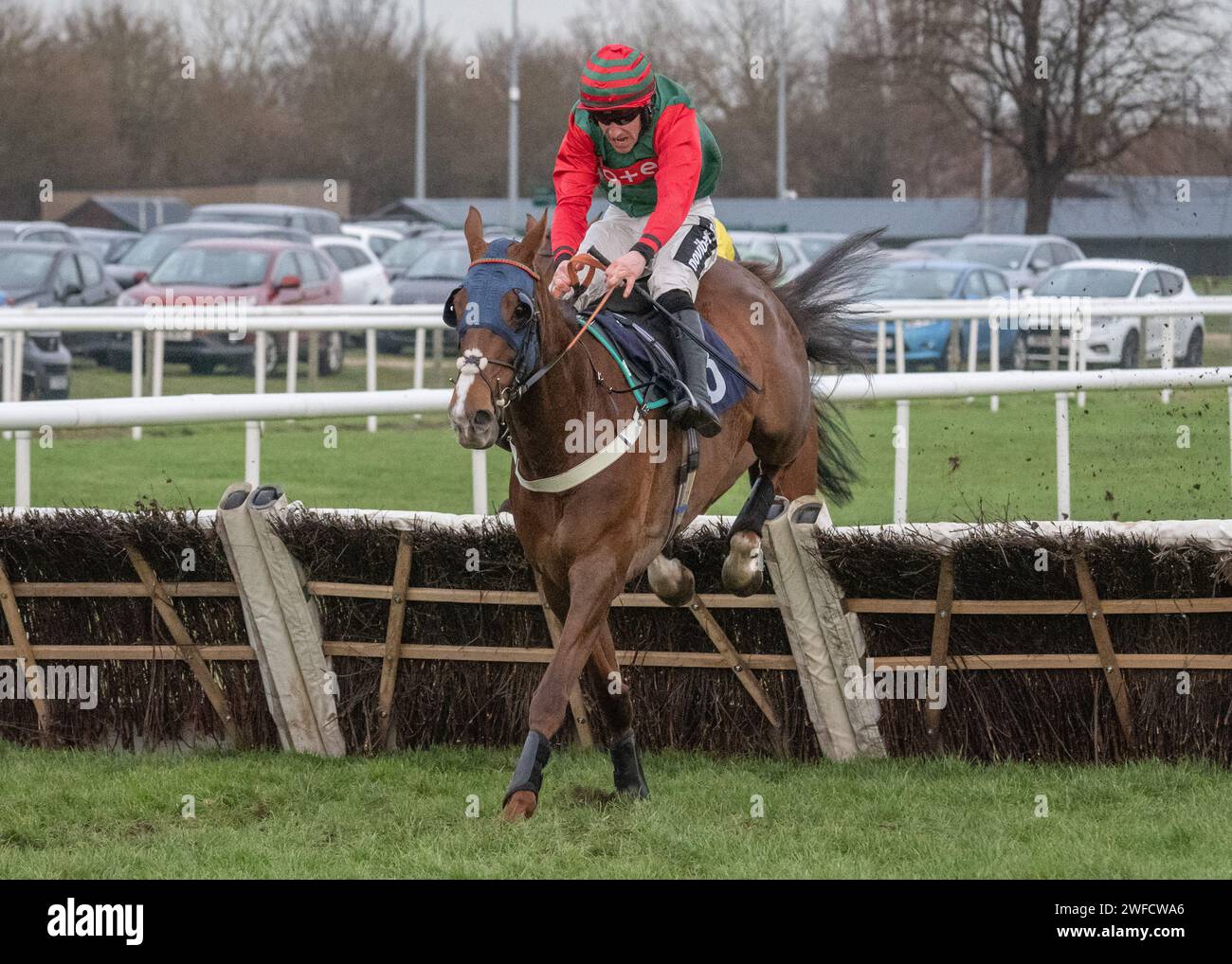 Jaytee wins SBK Handicap Hurdle (Go North Brindisi Breeze Series Qualifier) at Doncaster for Ian Williams, Brian Hughes and Mr J Tredwell Stock Photo