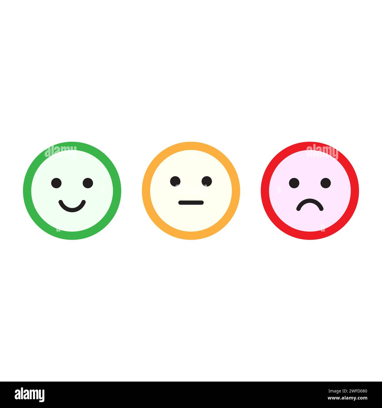 Great feedback icon outline vector. Satisfaction level. Emoji smile Stock  Vector Image & Art - Alamy