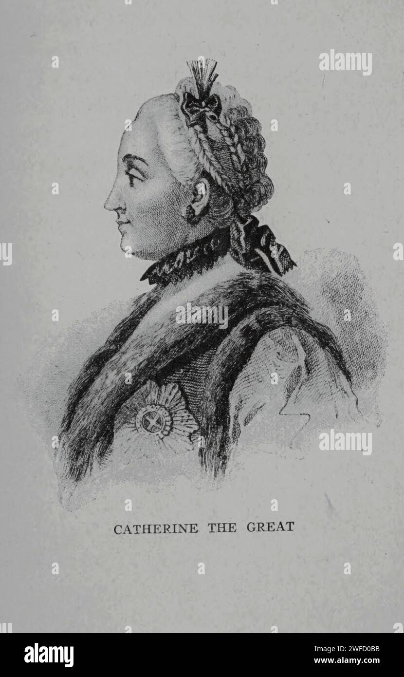 Catherine the Great Poland by Nevin Otto Winter Catherine II, most commonly known as Catherine the Great, was the reigning empress of Russia from 1762 to 1796. She came to power after overthrowing her husband, Peter III. Under her long reign, inspired by the ideas of the Enlightenment, Russia experienced a renaissance of culture and sciences Stock Photo
