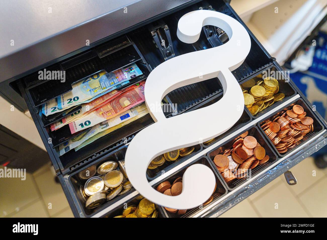 Augsburg, Bavaria, Germany September 2, 2023 Paragraph symbol on an