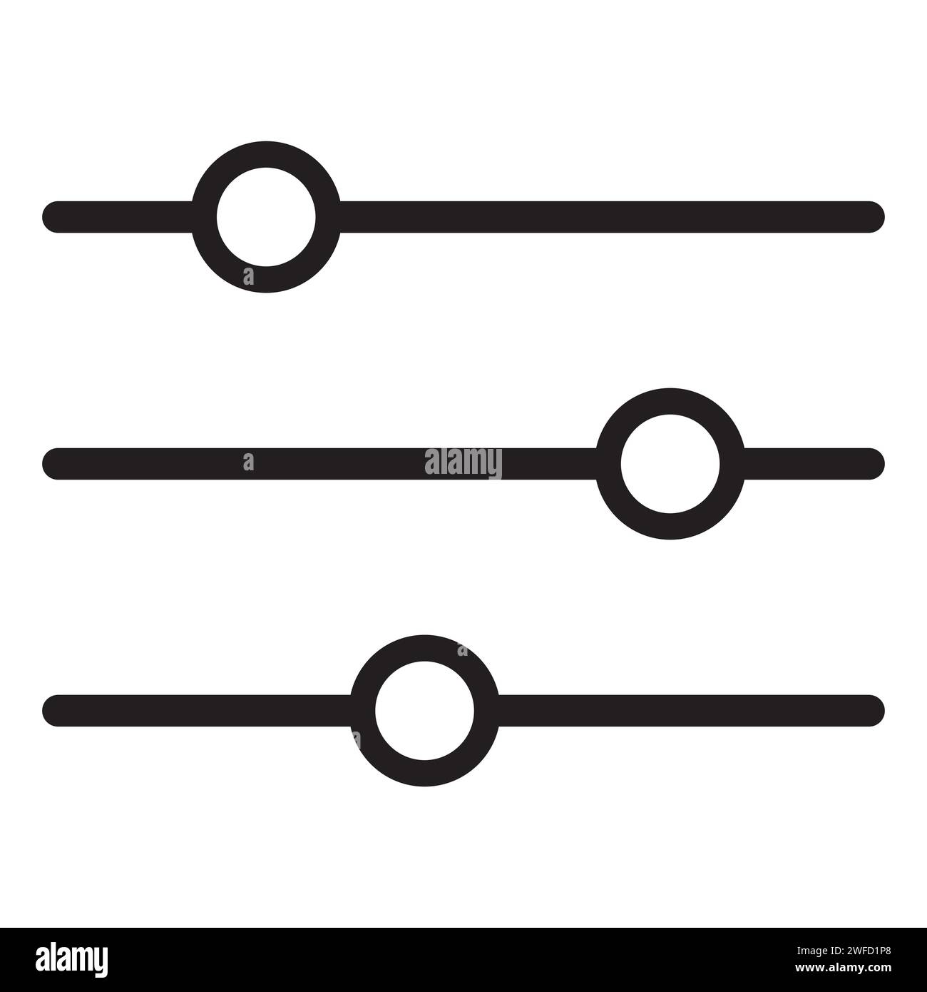 Abstract stave. Musical instrument. Design element. Vector illustration