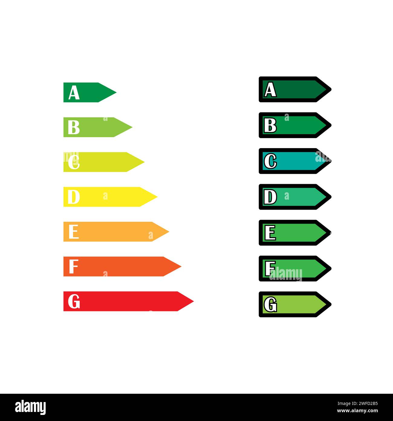 energy saving arrows. Ecology concept. Vector illustration. stock image. EPS 10. Stock Vector