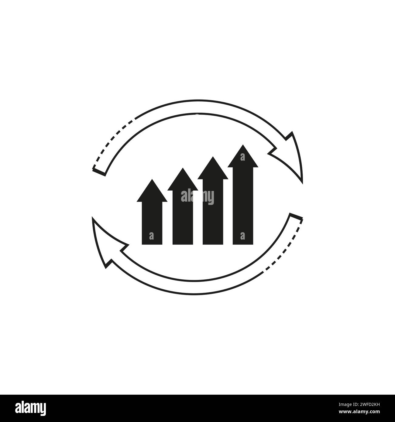 Continuous improvement icon vector vectors hi-res stock photography and ...