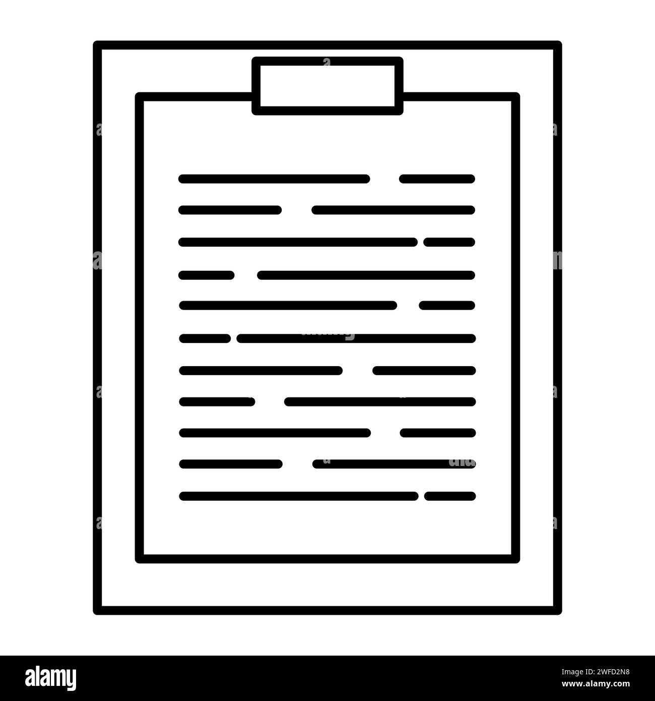 Tablet with notes in flat style. Medical treatment. Vector illustration
