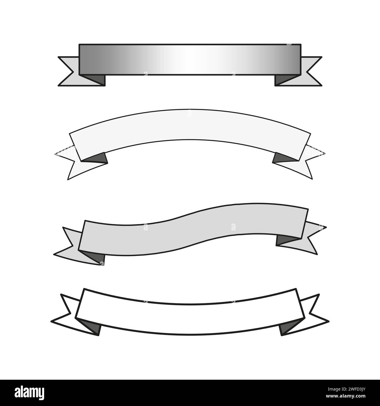 Pennants ribbons icon. Wedding logo. Vector illustration. Stock image ...
