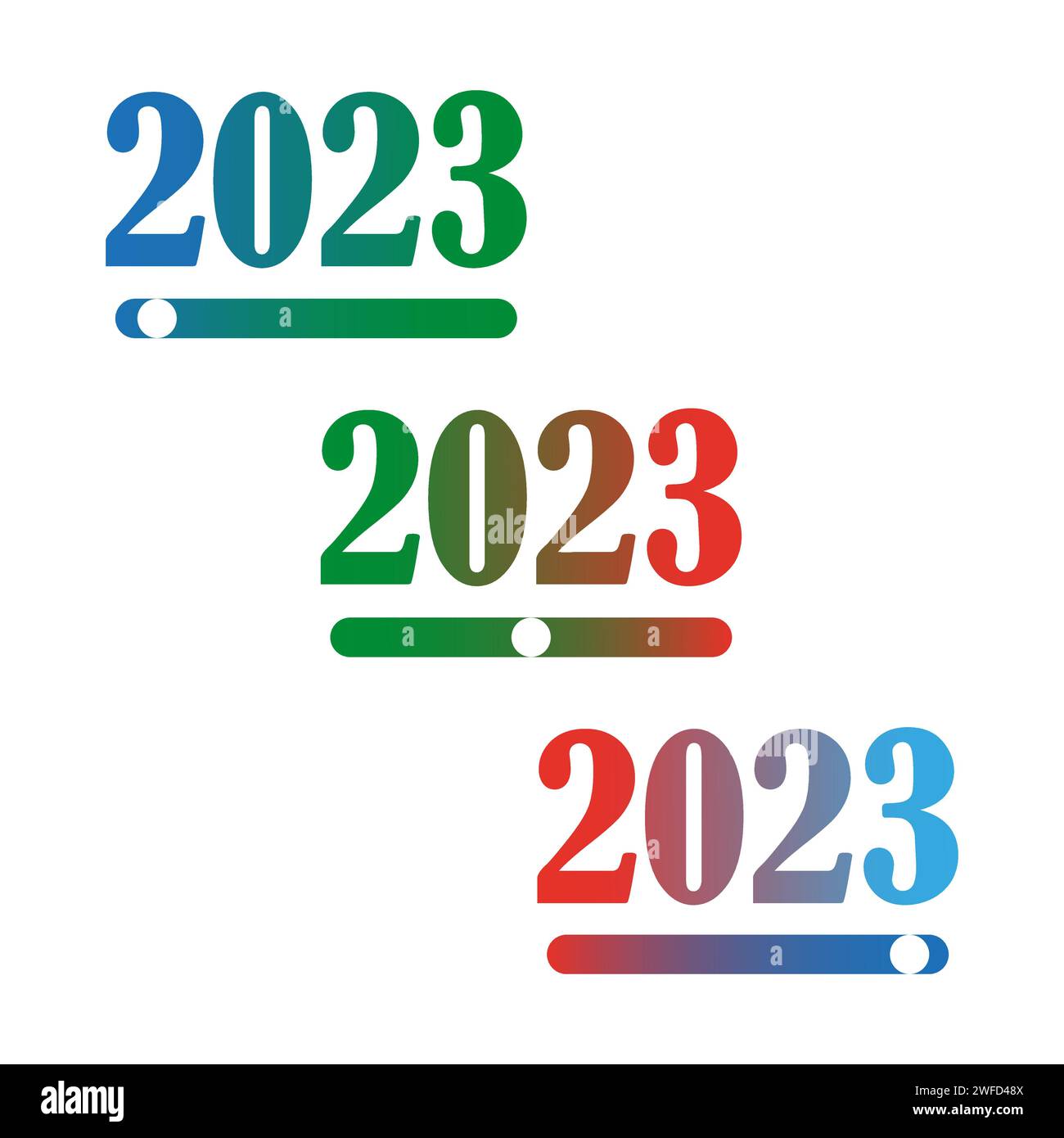 2023 scale, great design for any purposes. Creative holiday template. Business success. Vector illustration. stock image. EPS 10. Stock Vector