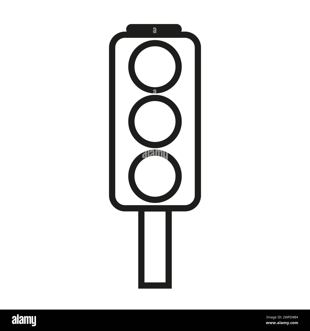 traffic light icon. tion element. Sign forbidden. Vector illustration ...