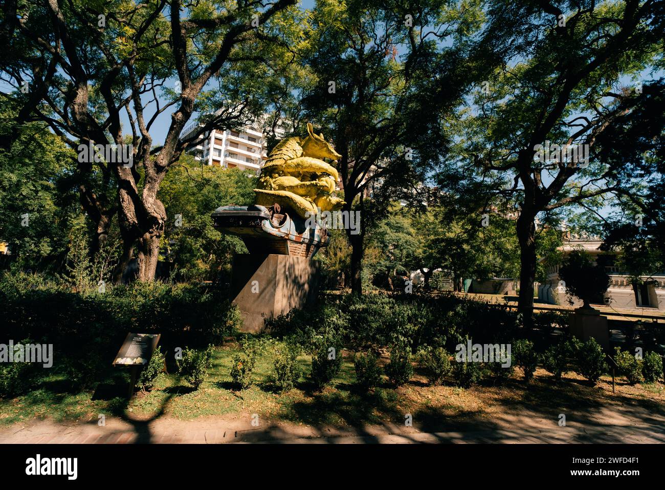 Ecopark, City of Buenos Aires, Argentina - February 6th, 2023 Right whale artwork. High quality photo Stock Photo