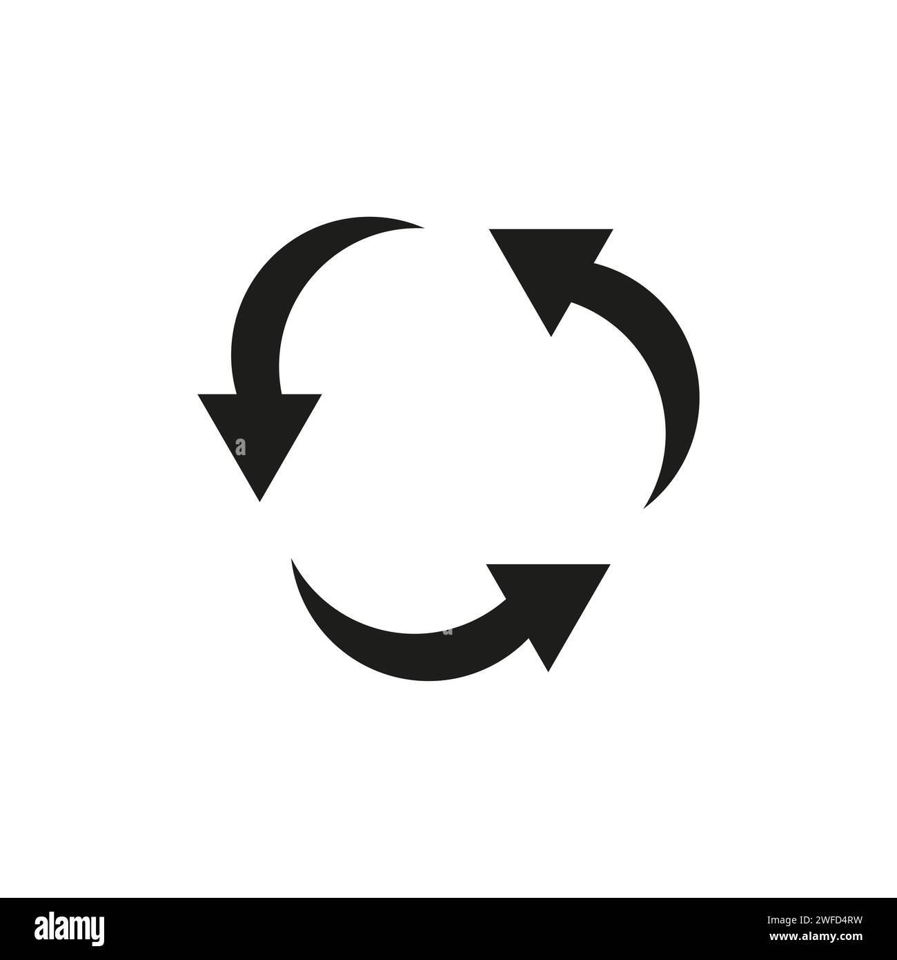 triangle recycle icon. Organic concept. Vector illustration. EPS 10 ...