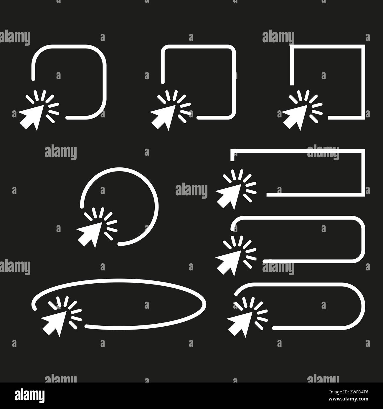 Pixel cursors hi-res stock photography and images - Alamy