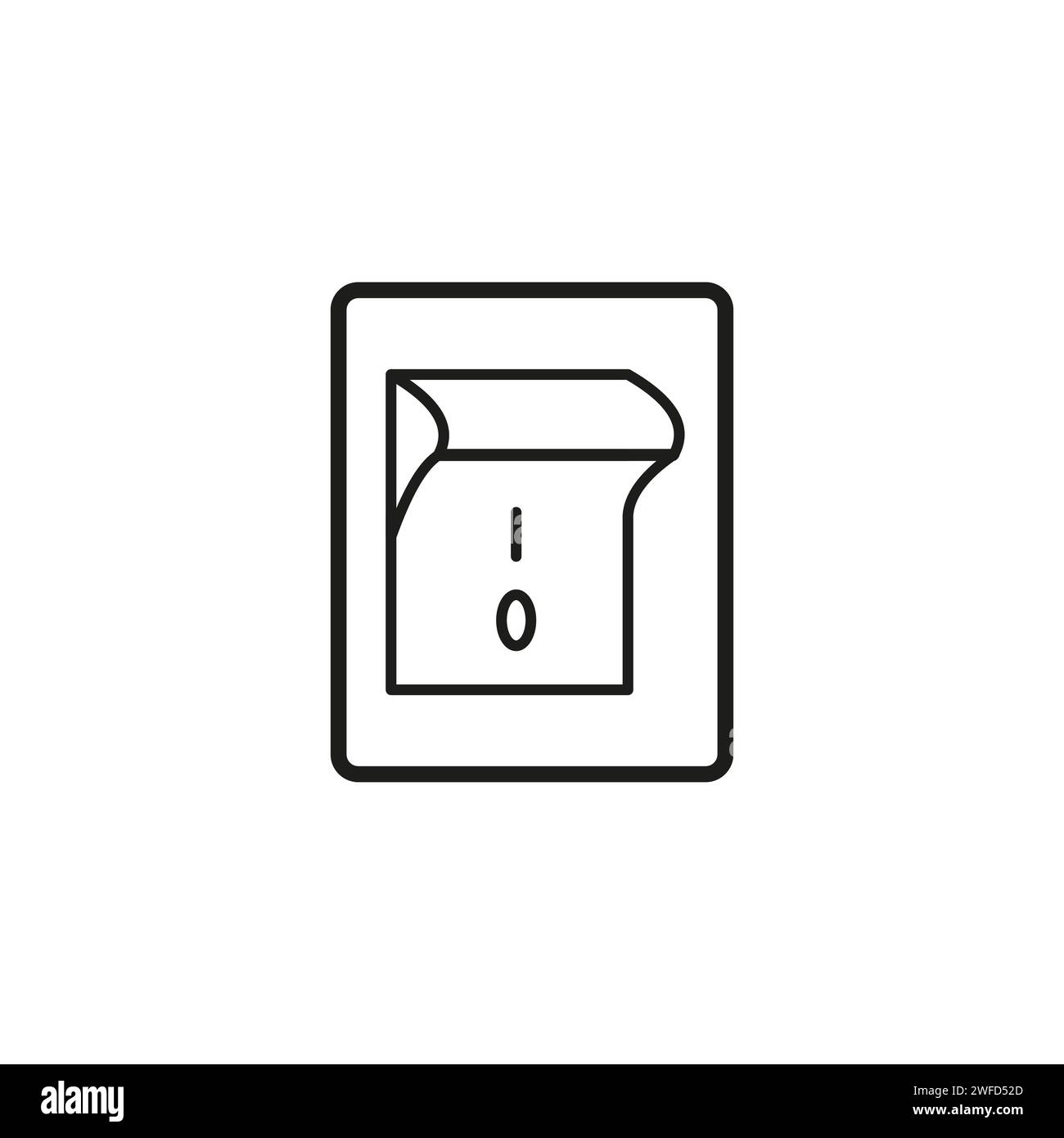 Button with switch icon. Vector illustration. EPS 10. Stock Vector