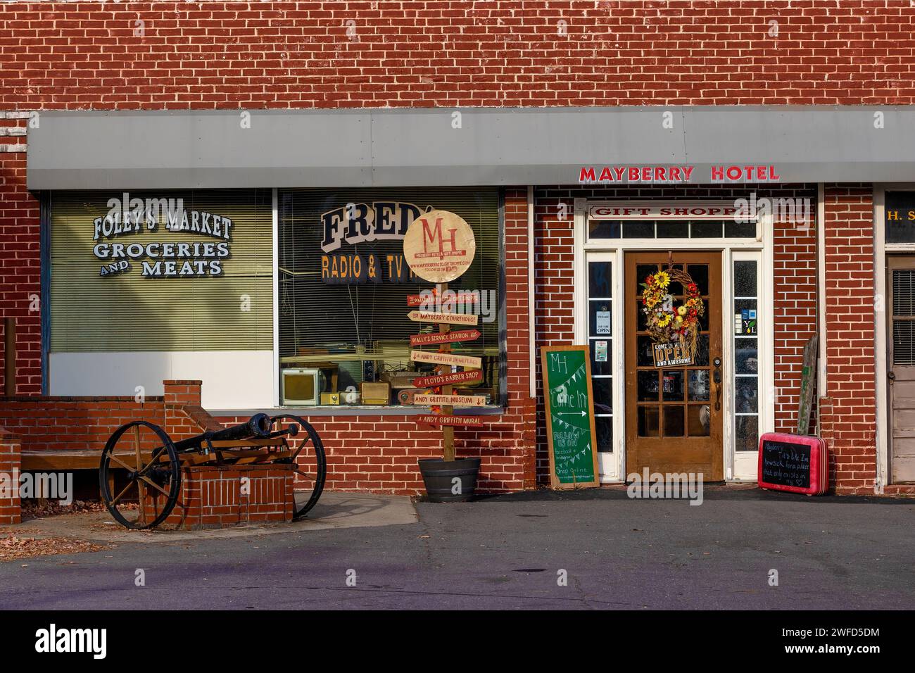 Mt. Airy, North Carolina, USA October 26, 2023 This town main