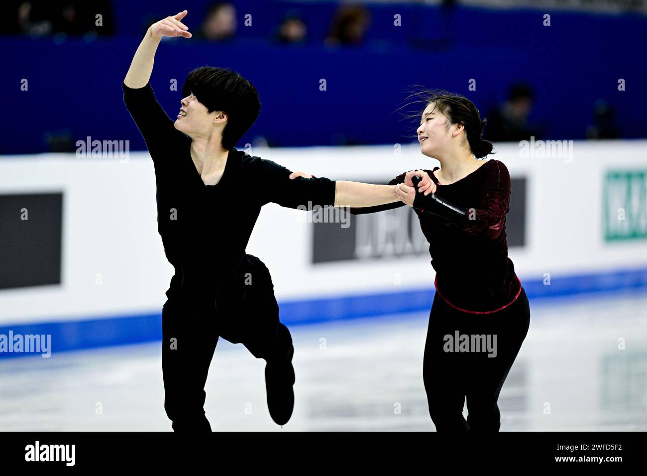 Azusa TANAKA & Shingo NISHIYAMA (JPN), during Ice Dance