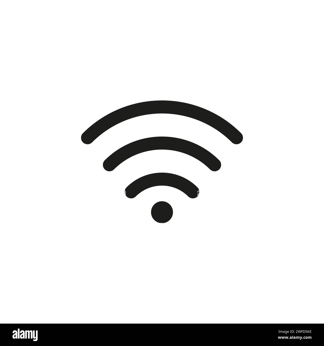 Wifi icon in flat style. Cloud technology. Communication,