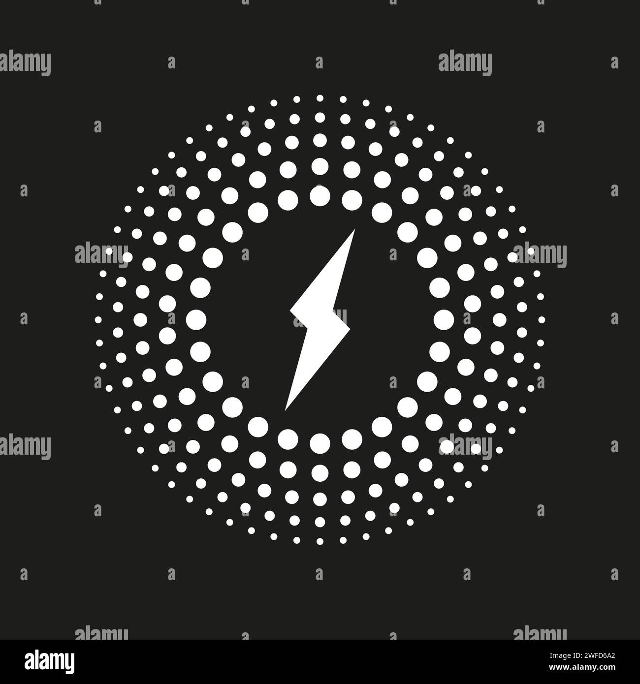 Wireless charging icon vector artificial Intelligence collection for your web design. Vector illustration. EPS 10. Stock Vector