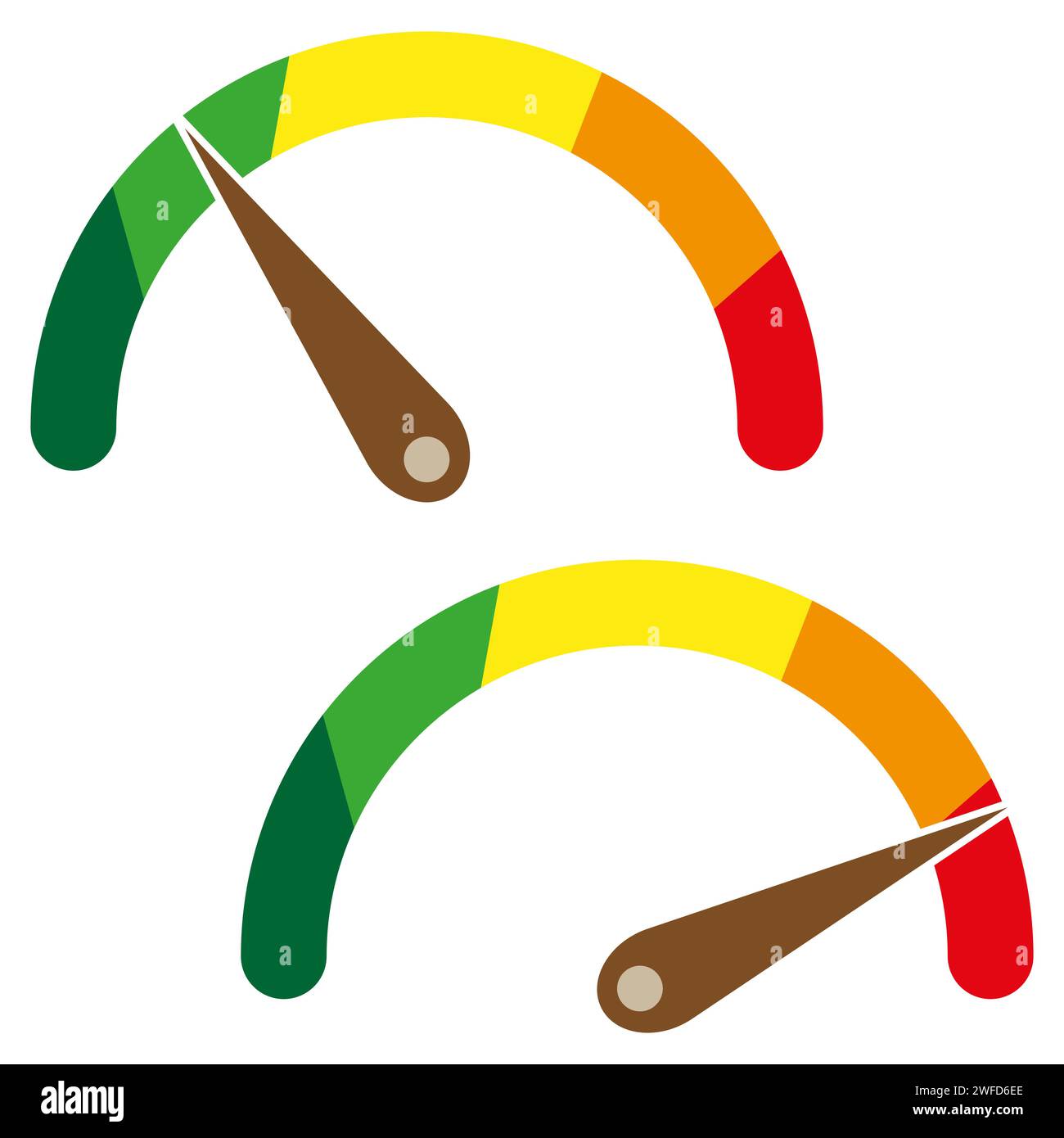 Color speedometers. Energy icon set. Progress bar. Time icon set ...