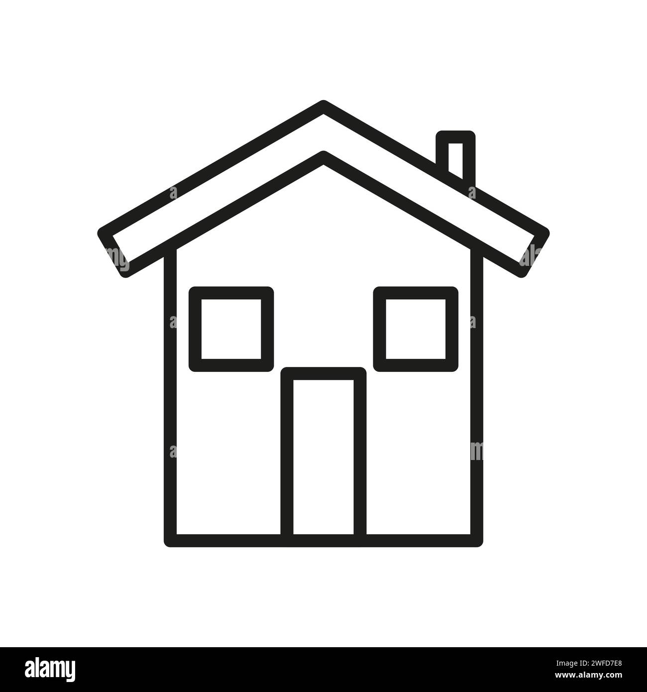 White house back view Stock Vector Images - Alamy