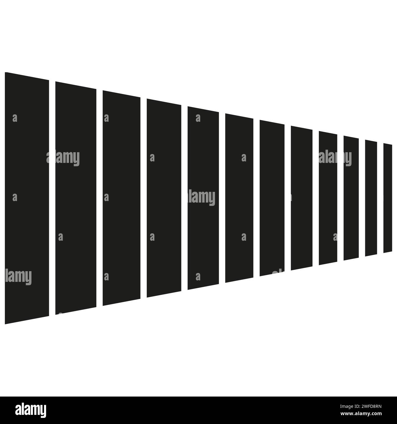 Black black vertical stripes. Abstract geometric striped pattern. Vector illustration. EPS 10. Stock Vector