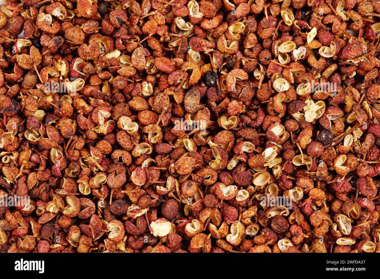 Chinese Sichuan pepper, macro shot, can be used for background Stock Photo