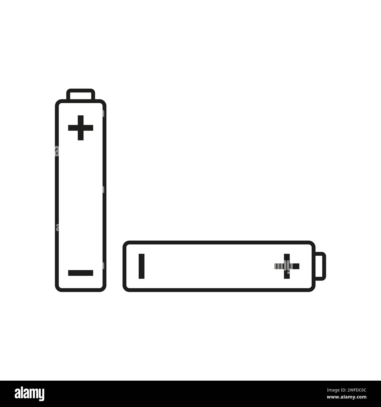 black batteries icons. Mobile phone vector. Vector illustration. EPS 10 ...
