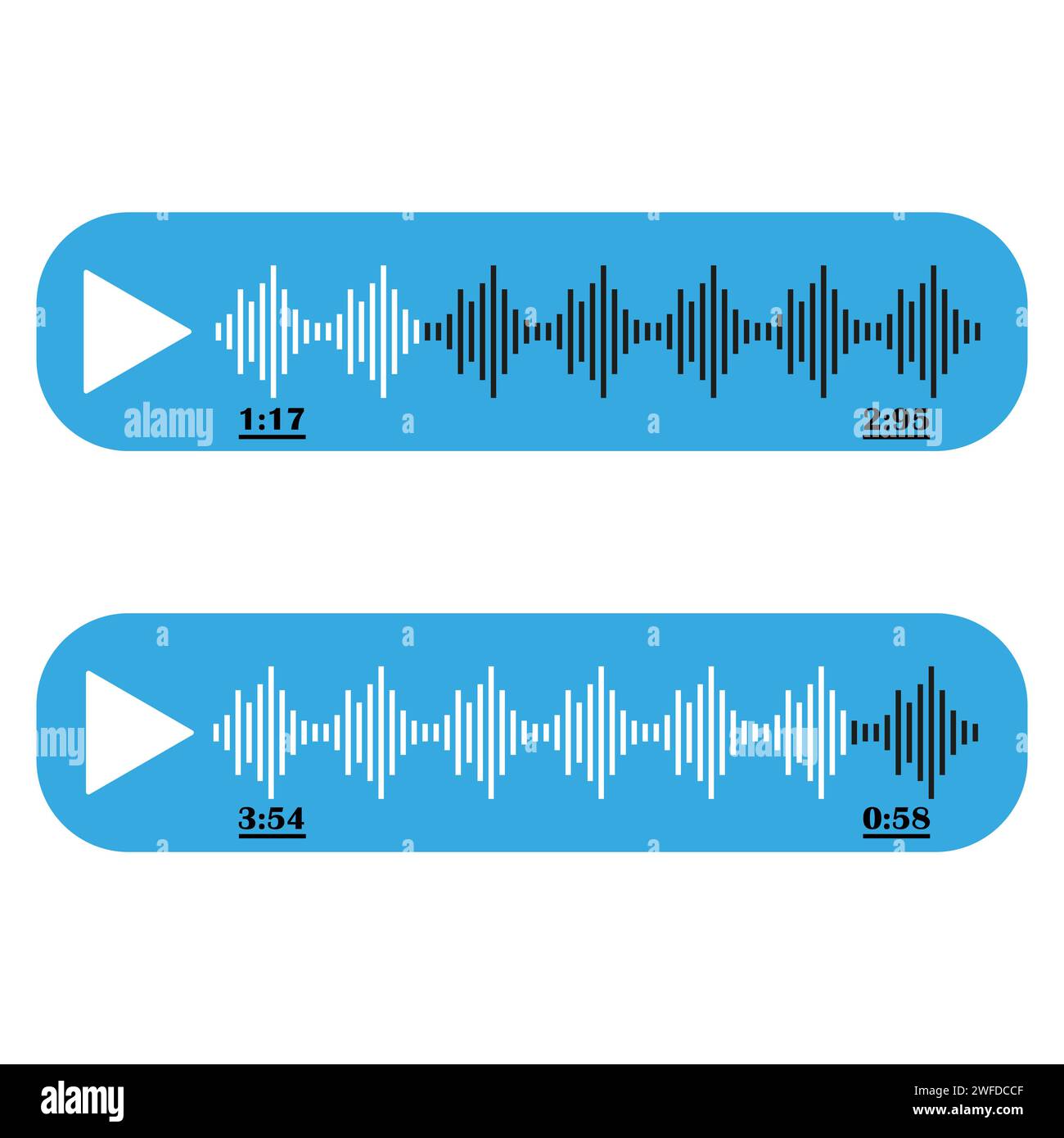 Voice messages icons. Speaker icon. Audio radio app. Vector ...