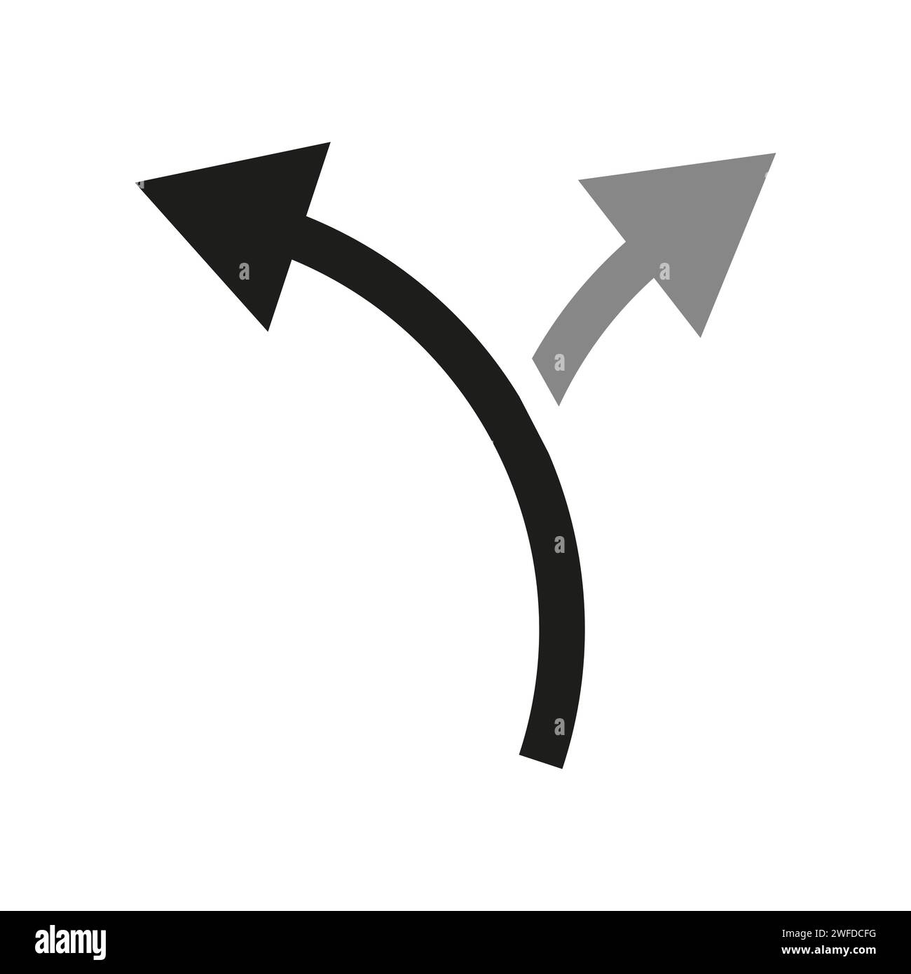 Two way arrow symbol, arrow icon. Vector illustration. stock image. EPS ...