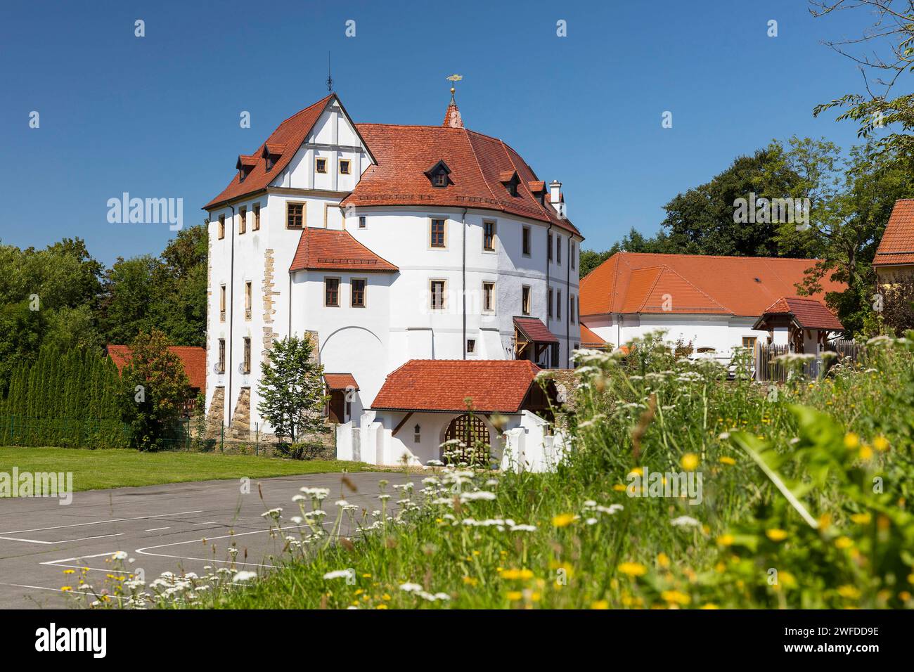 Rittergut mit Schloss Weißenborn, Erzgebirge, Sachsen, Deutschland