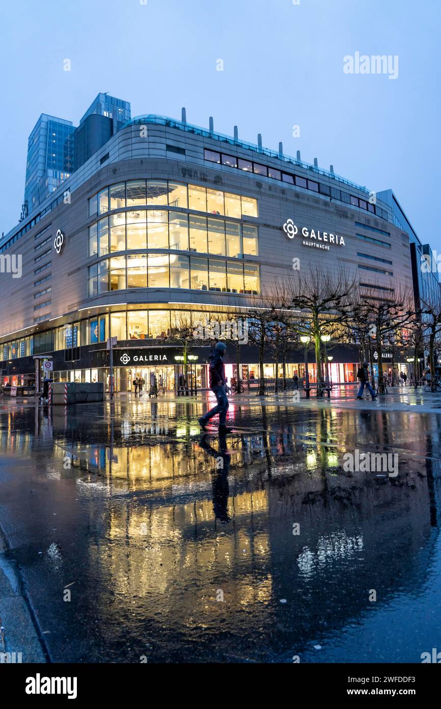 Galeria department store at the Hauptwache, on Große Eschenheimer Straße and pedestrian zone Zeil, Frankfurt am Main, Hesse, Germany Stock Photo