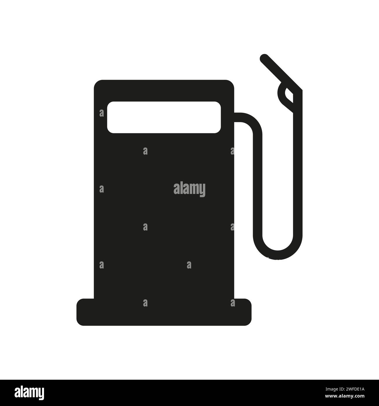 Refueling icon. Diesel vehicle refueling petrol gas station. Vector ...