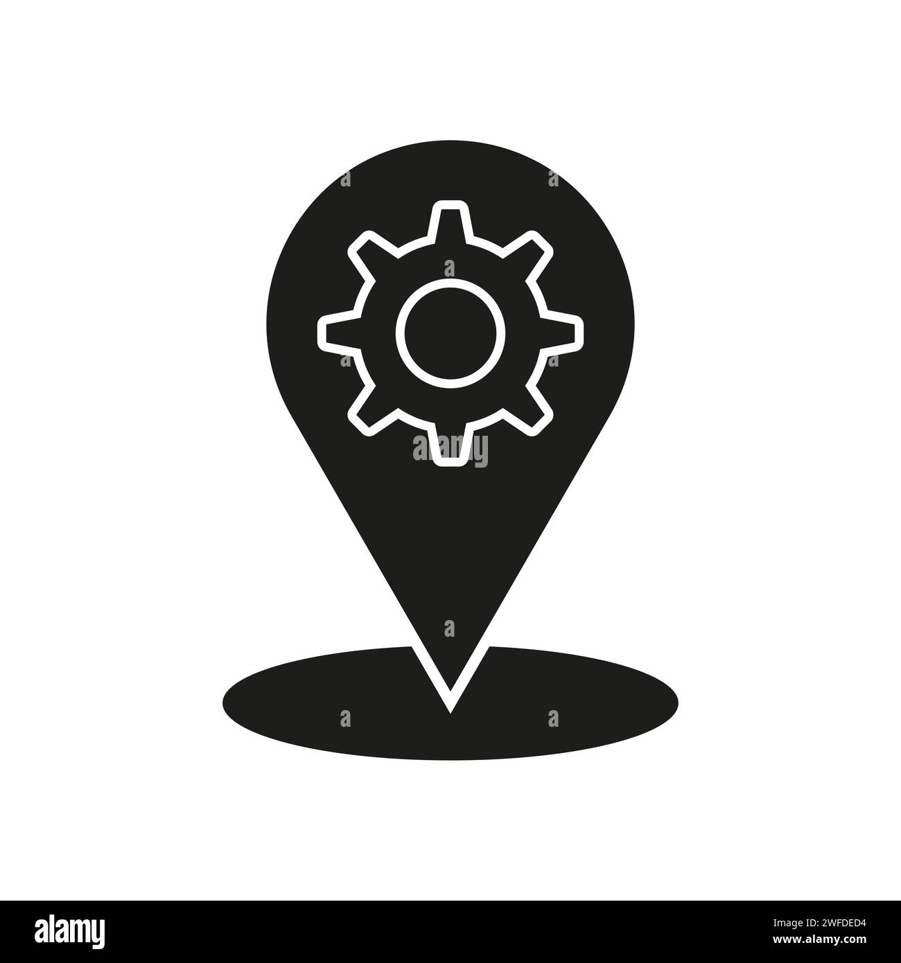 Location map pin setting icon. Vector illustration. EPS 10. Stock image ...