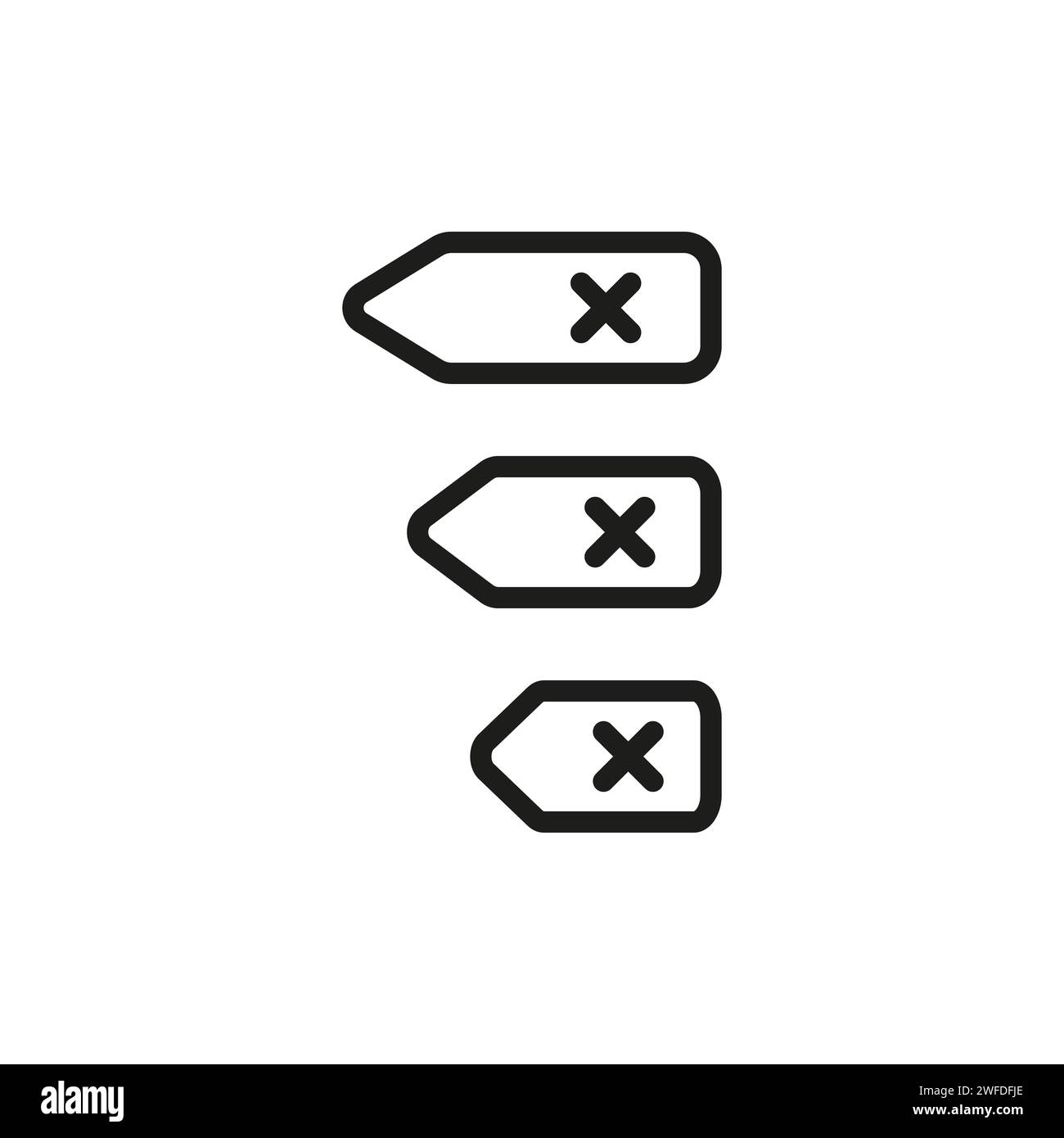 Backspace Icon Delete Key Symbol Vector Illustration EPS 10 Stock