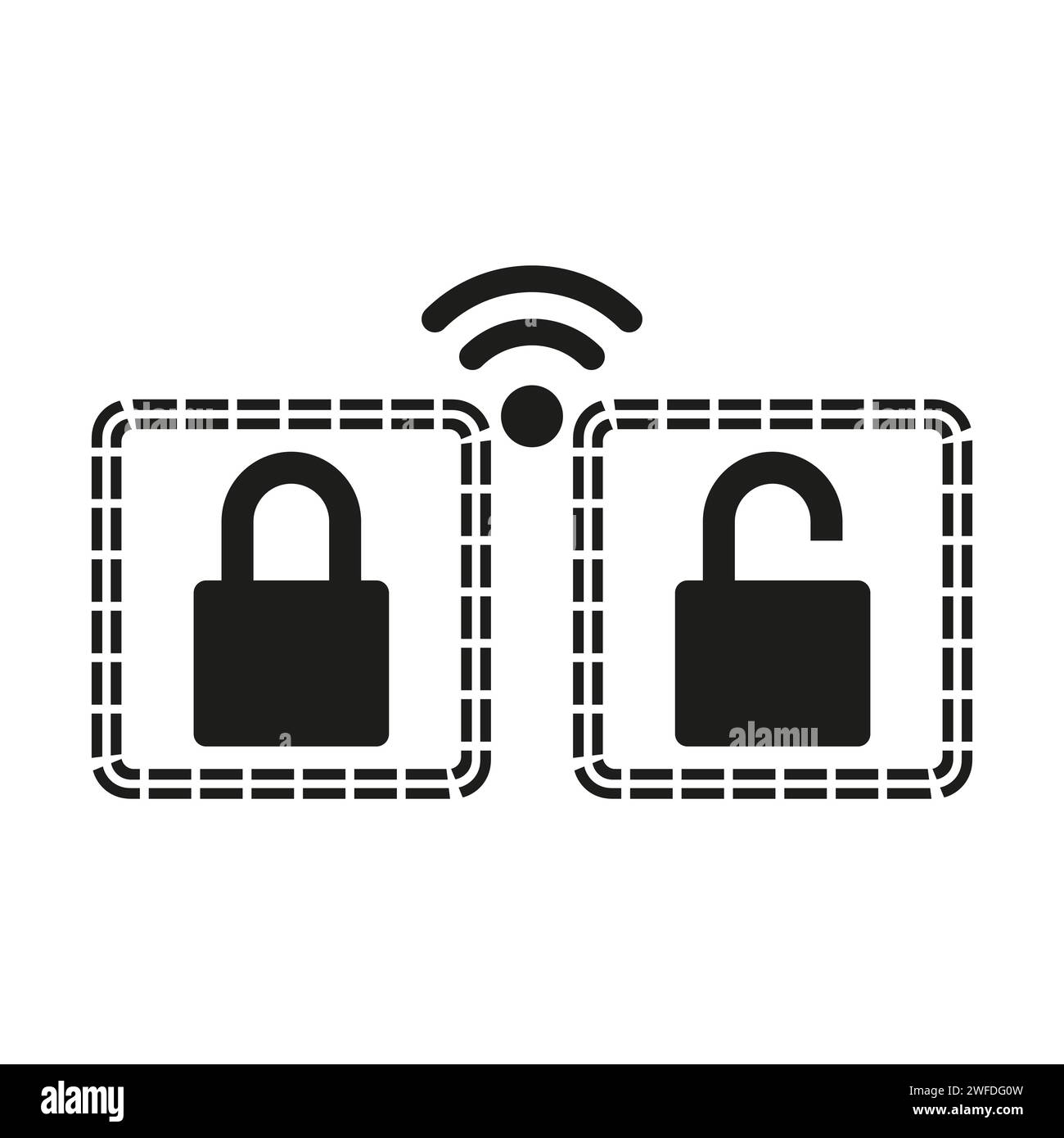 smart key icon. Vector illustration. EPS 10. Stock image. Stock Vector