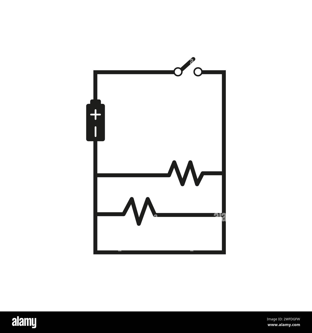 Electrical wiring diagram Stock Vector Images - Alamy
